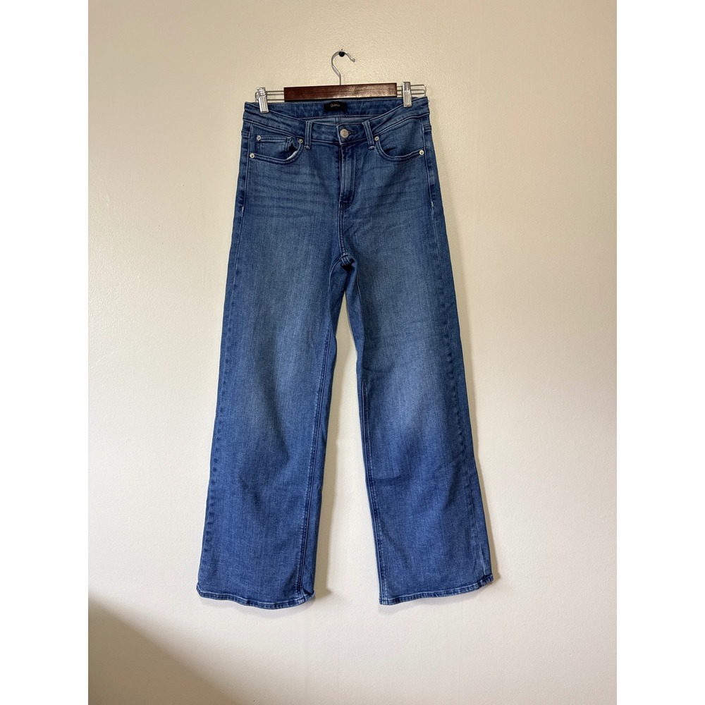 Quince Womens High Rise Wide Leg Jeans Medium Wash Blue Denim Size 29x27